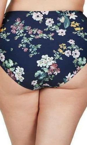 Artesands Neo Kimono Navy High Waisted Pant.