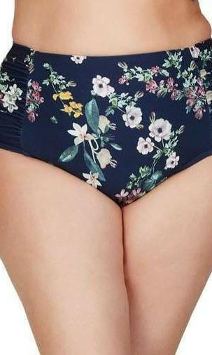 Artesands Neo Kimono Navy High Waisted Pant.