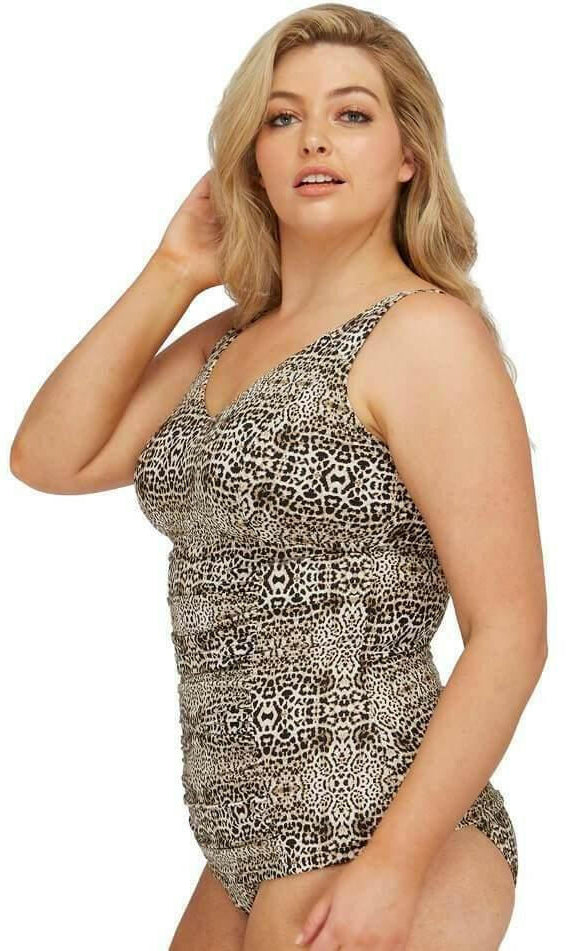 Artesands AT3726LP Bandeau Tankini Top Leopard.