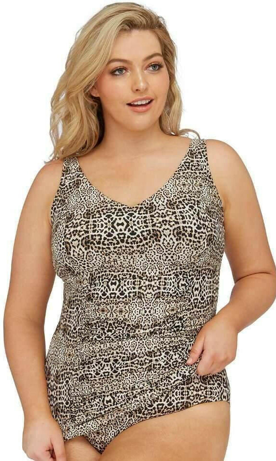 Artesands AT3726LP Bandeau Tankini Top Leopard.