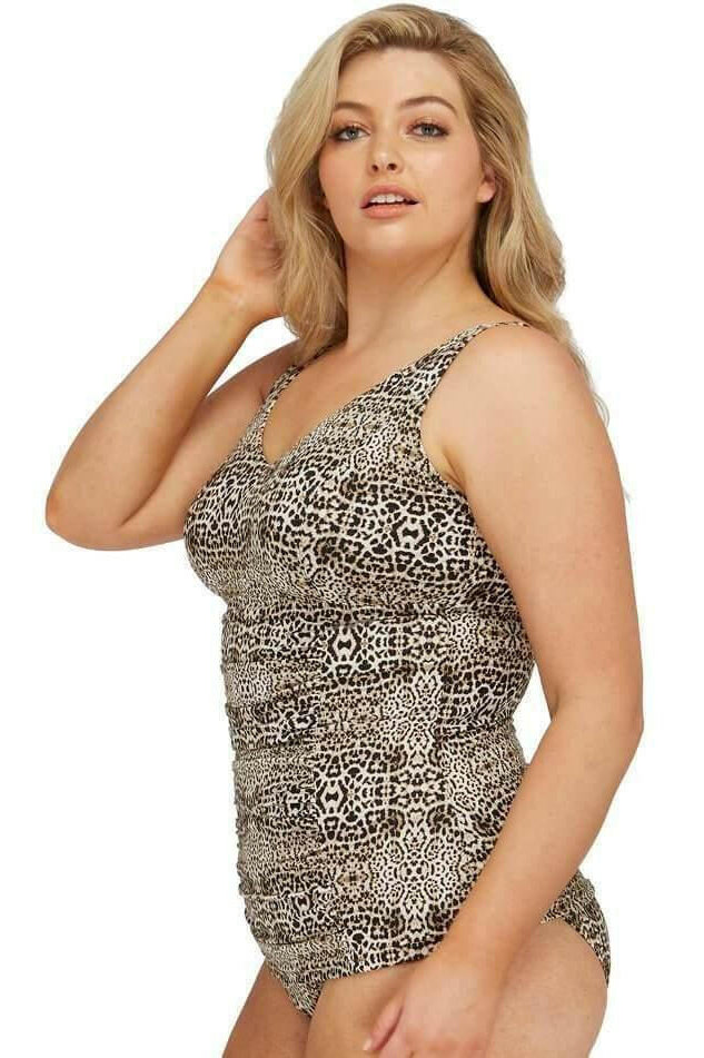 Artesands C -E Cup Tankini Leopard Print.