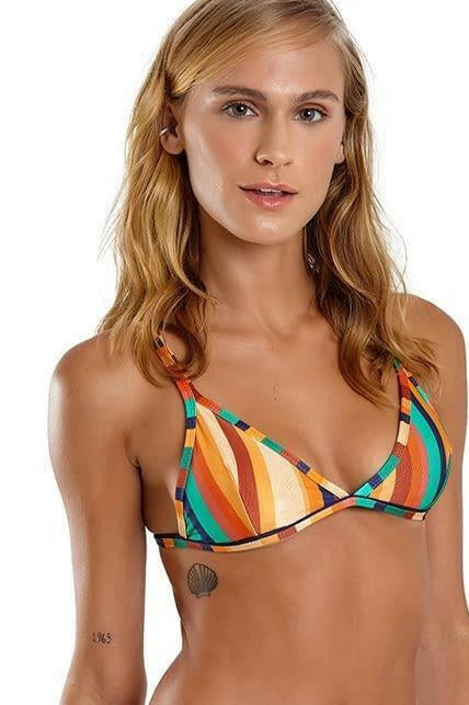 Blueman Brazilian Bikini Top Stripe.