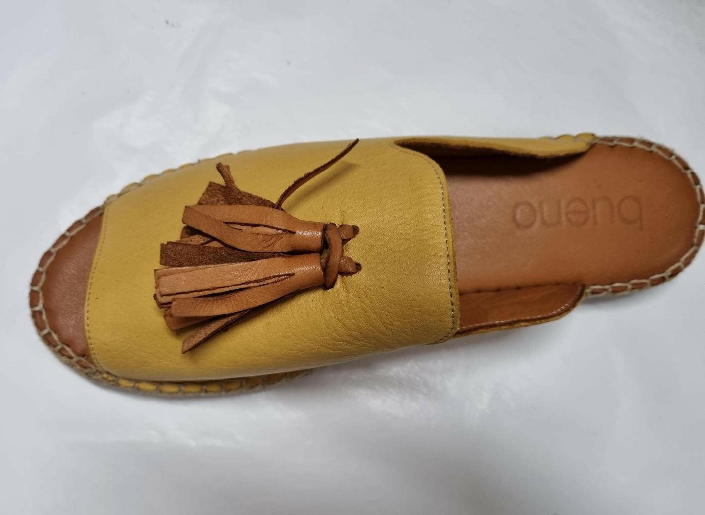 Bueno Rogue Noche Coconut 20WJ0311 Plain Espadrillas Leather Shoes.