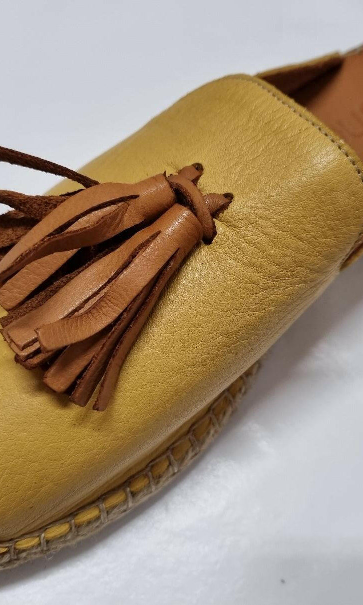 Bueno Rogue Noche Coconut 20WJ0311 Plain Espadrillas Leather Shoes.