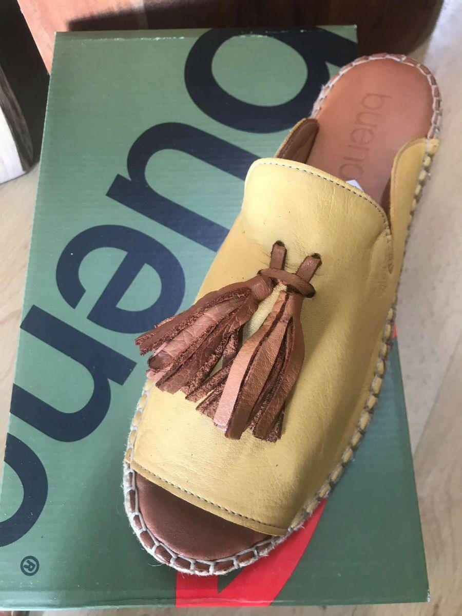 Bueno Rogue Noche Coconut 20WJ0311 Plain Espadrillas Leather Shoes.