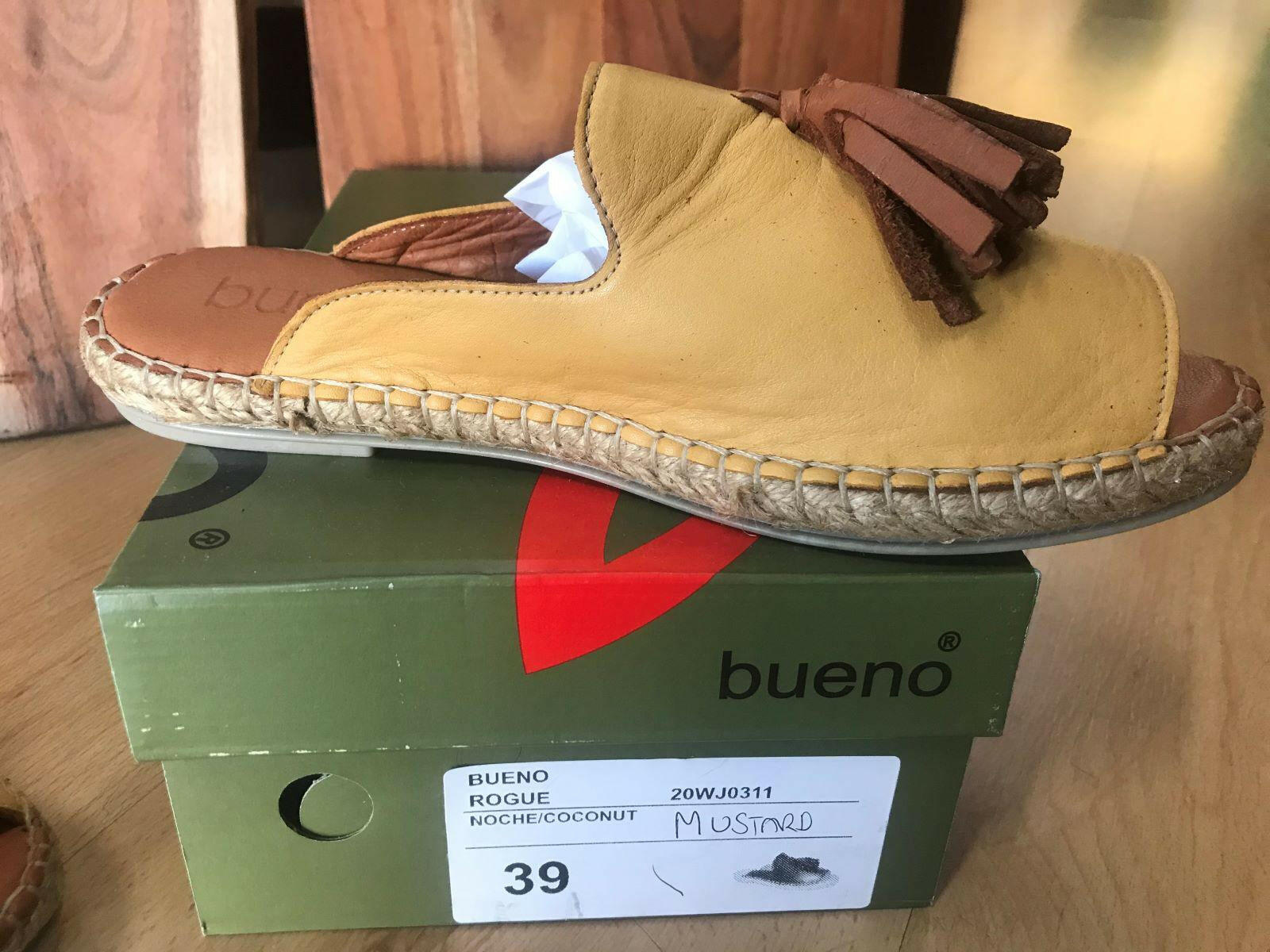 Bueno Rogue Noche Coconut 20WJ0311 Plain Espadrillas Leather Shoes.