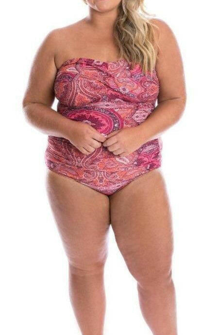 Capriosca Bohemian Sunset Bandeau One Piece.