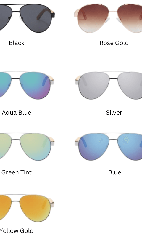 Chanj Sunglasses Aviators UV400 Polarized Lens Wooden Arms.