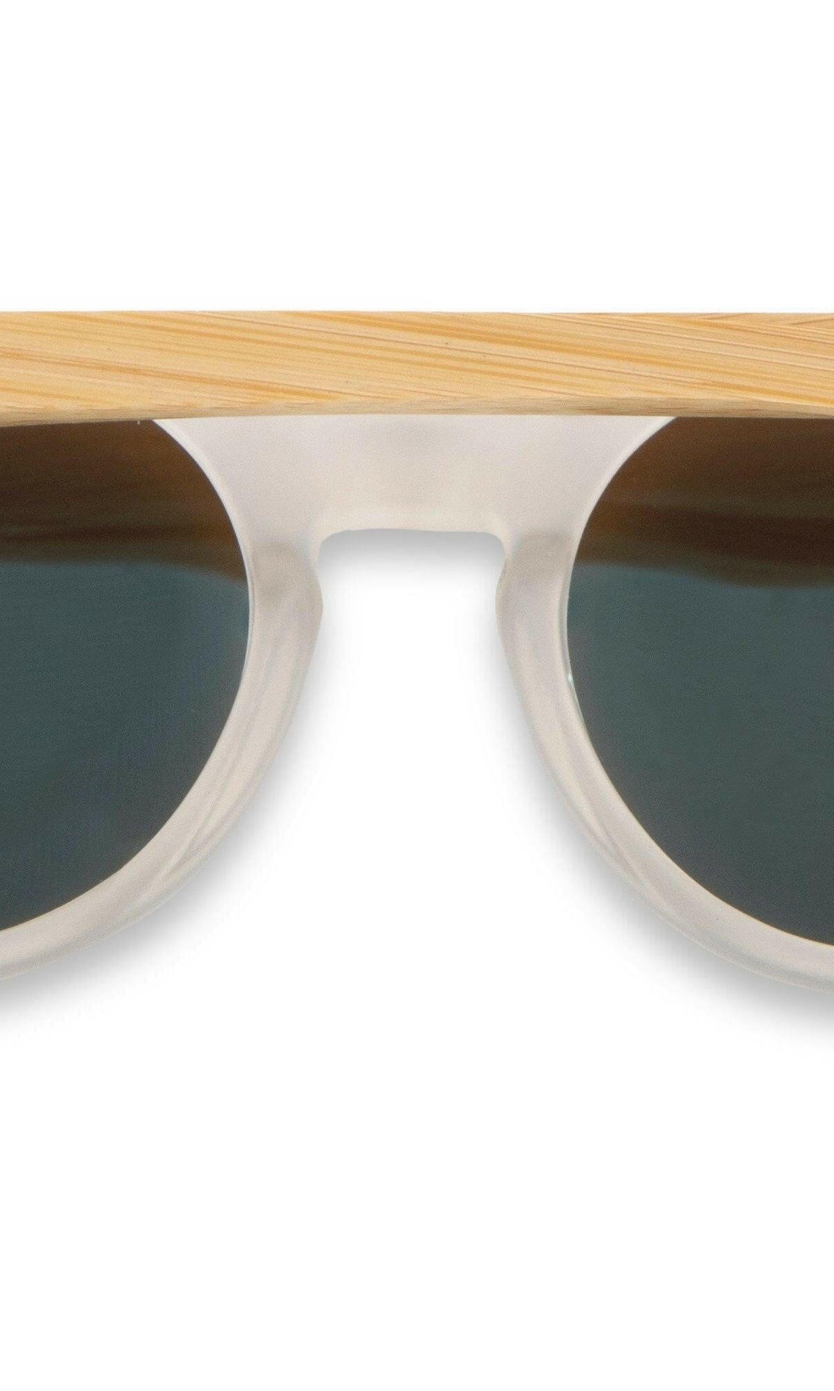 Chanj Sunglasses Dolphin 400+ Polarised Sustainable Handcrafted FSC Wood.