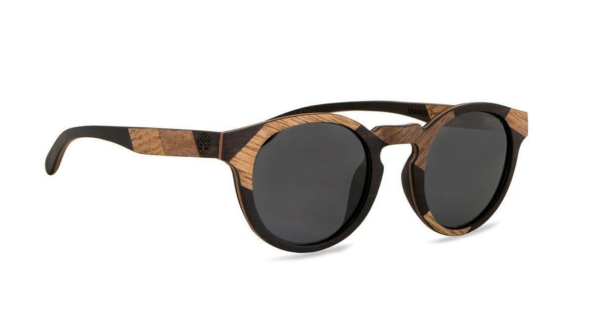 Chanj Sunglasses Manly Rosewood Birch Sustainable Handcrafted FSC Wood.