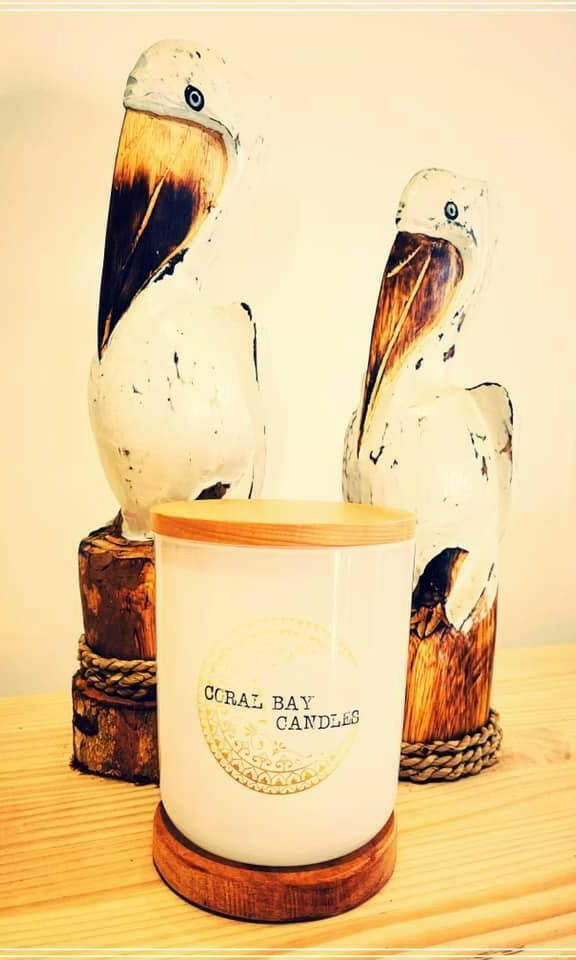 Coral Bay Candles Hand Poured 100% Soy Candles.