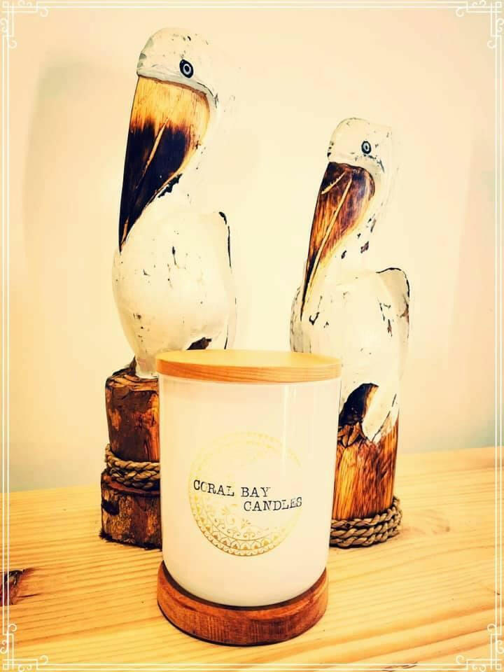 Coral Bay Candles Hand Poured 100% Soy Candles.
