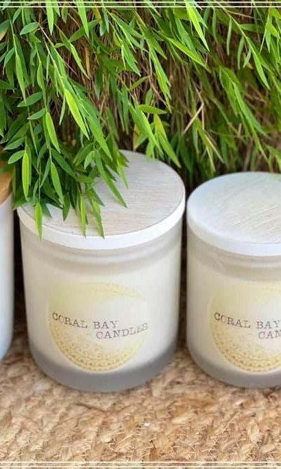 Coral Bay Candles Hand Poured 100% Soy Candles.