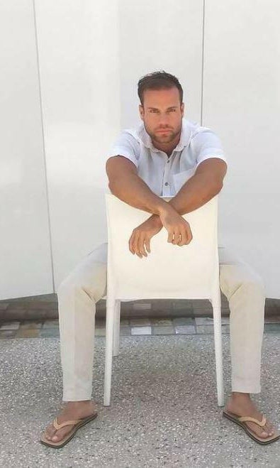 Damien Hall Original Signature Gold Badge Thongs - Flip Flops.