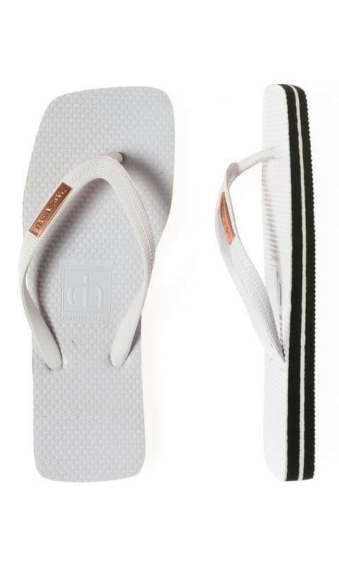 Damien Hall Original Signature Gold Badge Thongs - Flip Flops.