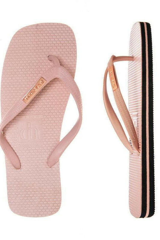 Damien Hall Original Signature Gold Badge Thongs - Flip Flops.