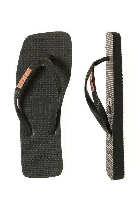 Damien Hall Original Signature Gold Badge Thongs - Flip Flops.