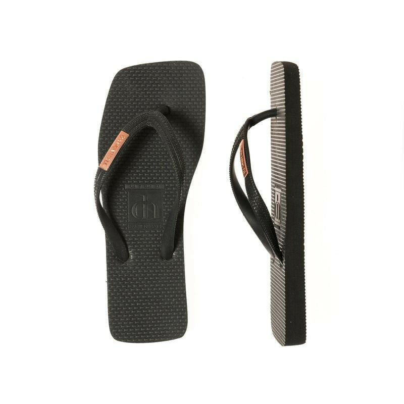 Damien Hall Original Signature Gold Badge Thongs - Flip Flops.