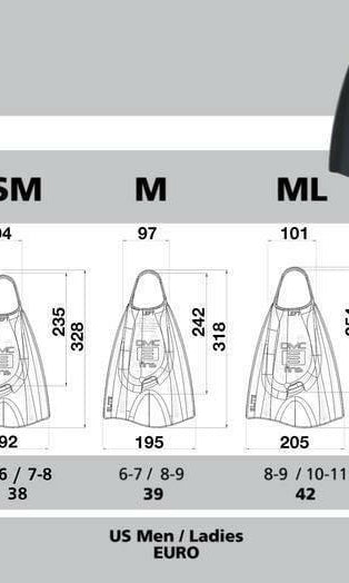 DMC Fins e ELITE 1 Gold - Swim Fins.