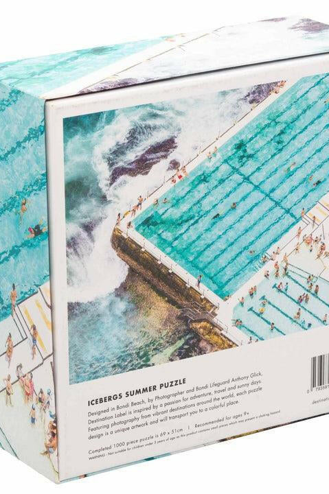 Destination Label Bondi Beach-Icebergs Summer 1000pc Puzzle.