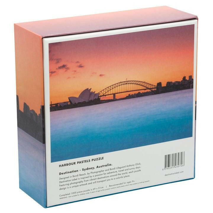 Destination Label Harbour Pastels 1000 pce Puzzle.