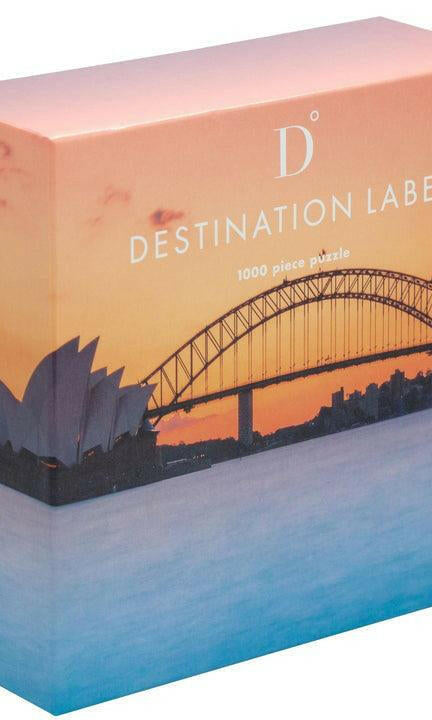 Destination Label Harbour Pastels 1000 pce Puzzle.
