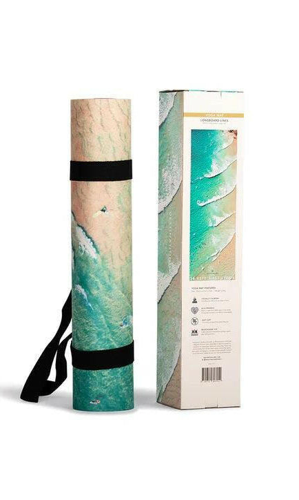 Destination Label Longboard Lines Yoga Mat.
