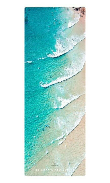 Destination Label Longboard Lines Yoga Mat.