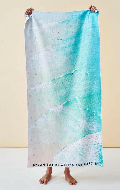 Destination Towels - Byron Bay Lineup sand free beach towel.