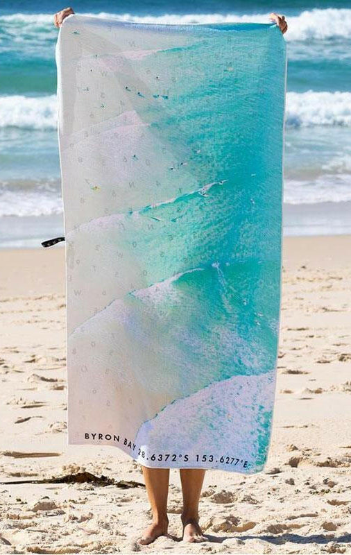 Destination Towels - Byron Bay Lineup sand free beach towel.