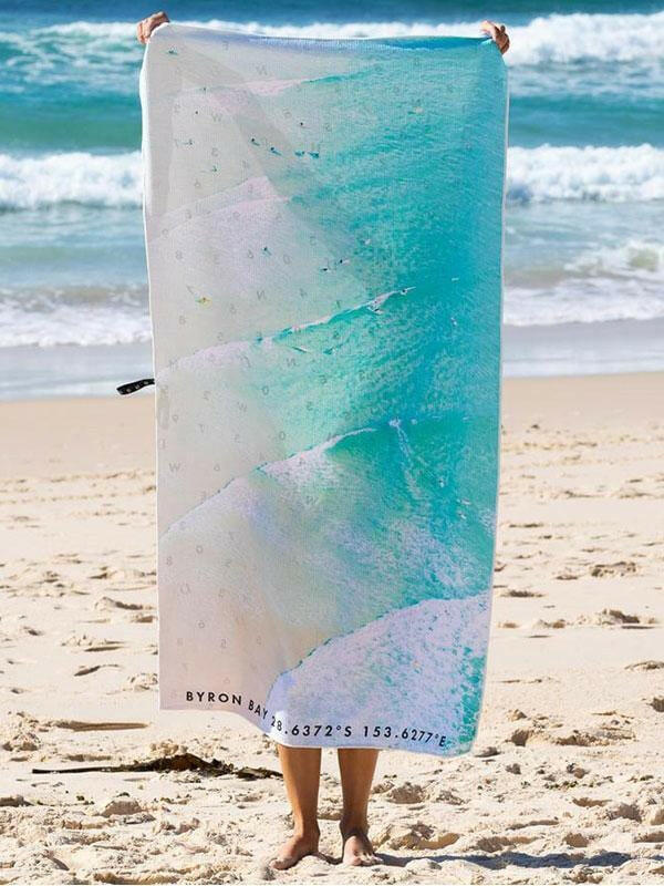 Destination Towels - Byron Bay Lineup sand free beach towel.
