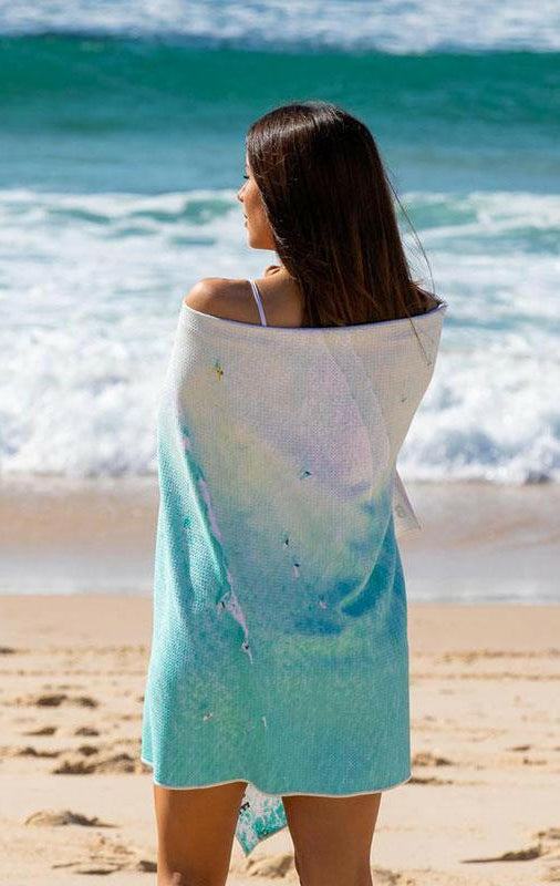 Destination Towels - Byron Bay Lineup sand free beach towel.
