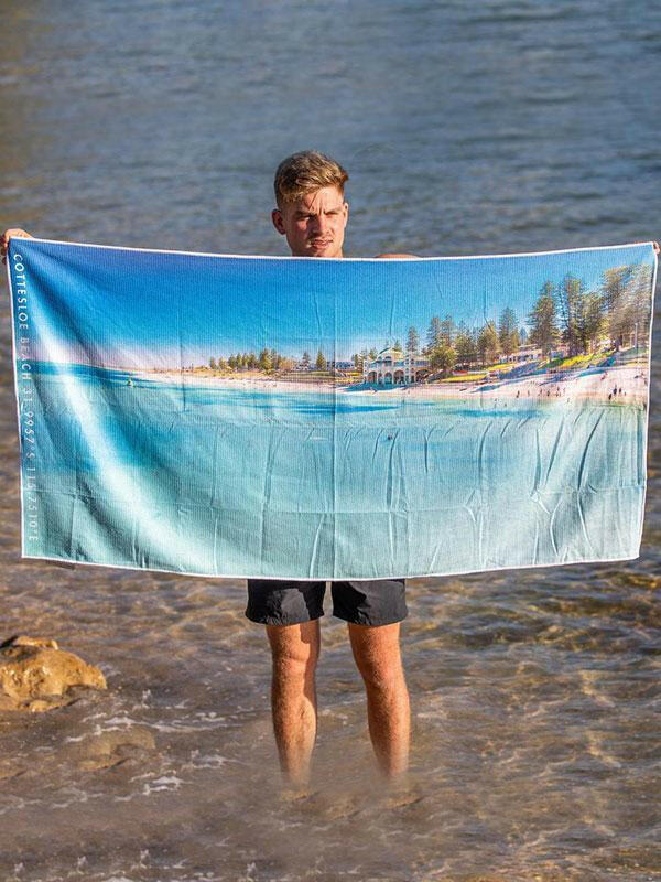 Destination Towels - Cottesloe Bliss sand free beach towel.