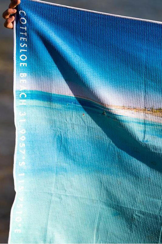 Destination Towels - Cottesloe Bliss sand free beach towel.