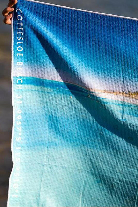 Destination Towels - Cottesloe Bliss sand free beach towel.