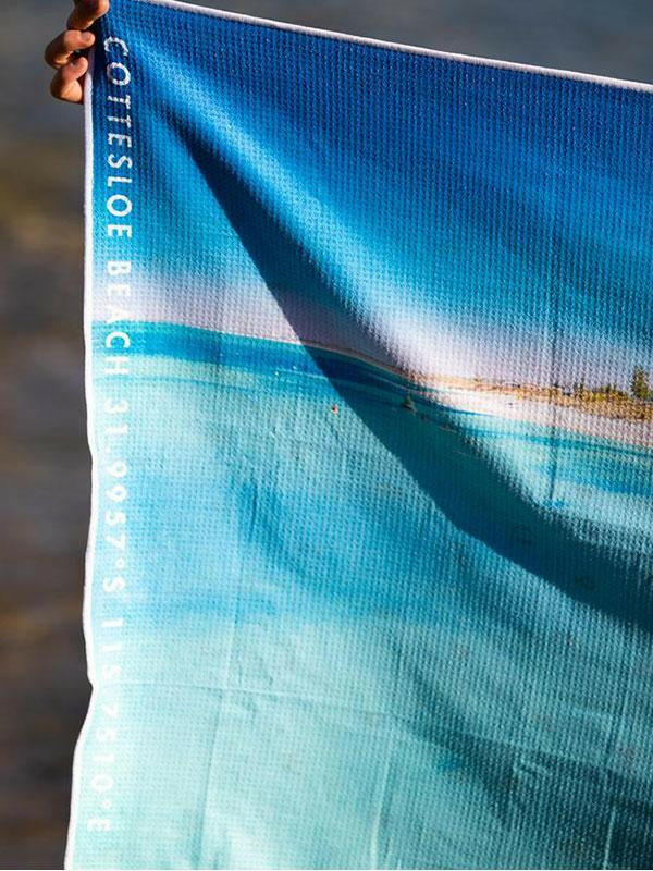 Destination Towels - Cottesloe Bliss sand free beach towel.