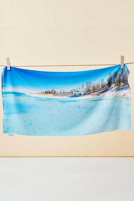 Destination Towels - Cottesloe Bliss sand free beach towel.