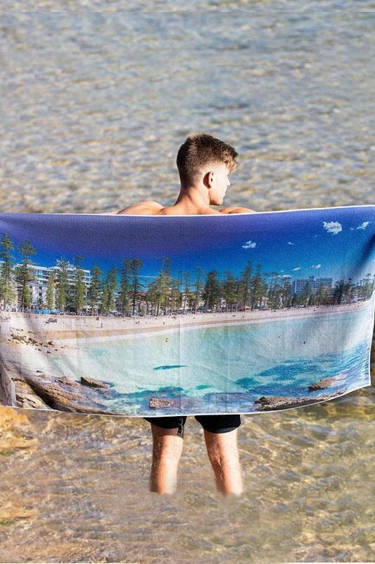 Destination Towels - Manly Moments sand free beach towel.