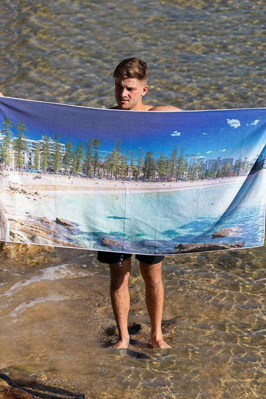 Destination Towels - Manly Moments sand free beach towel.