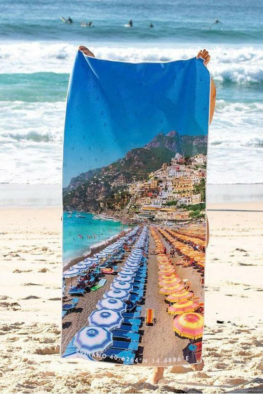 Destination Towels - Positano Summer sand free beach towel.