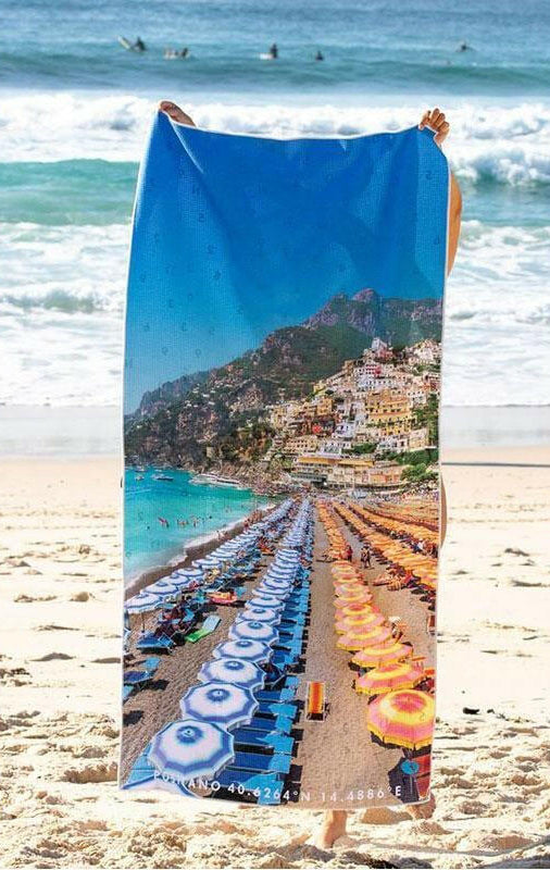 Destination Towels - Positano Summer sand free beach towel.