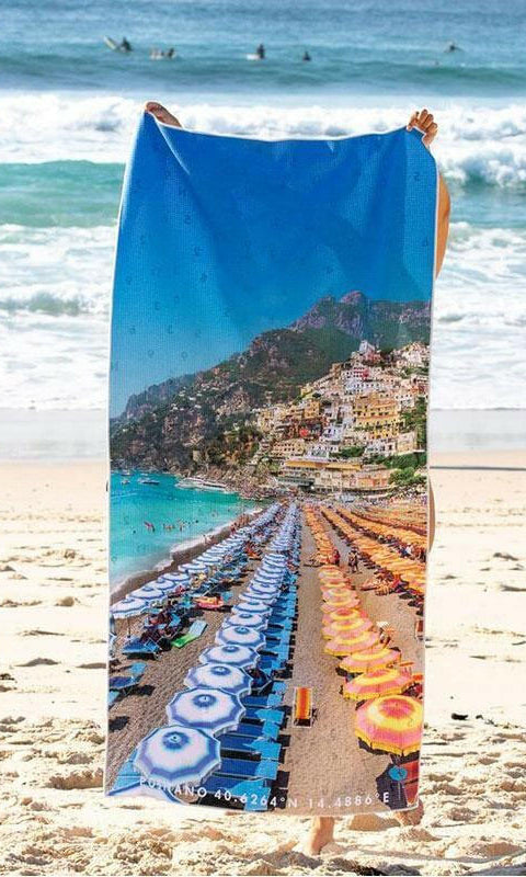 Destination Towels - Positano Summer sand free beach towel.