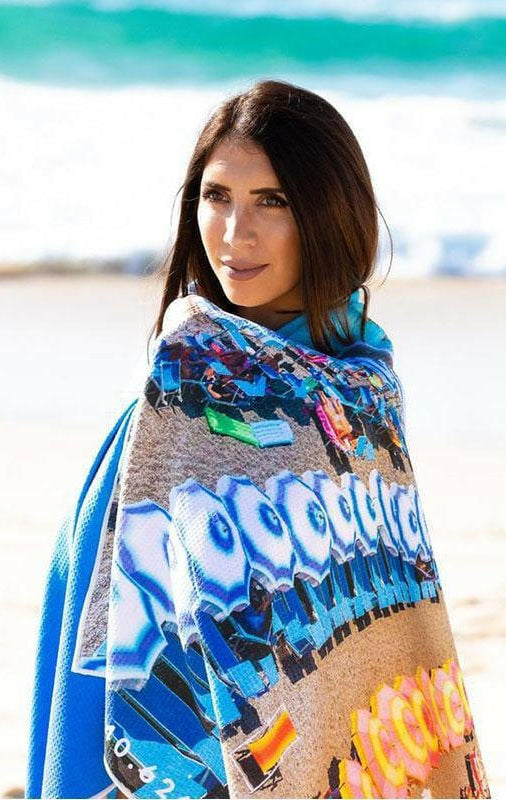 Destination Towels - Positano Summer sand free beach towel.