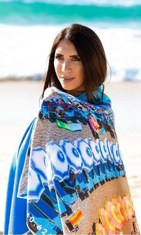 Destination Towels - Positano Summer sand free beach towel.