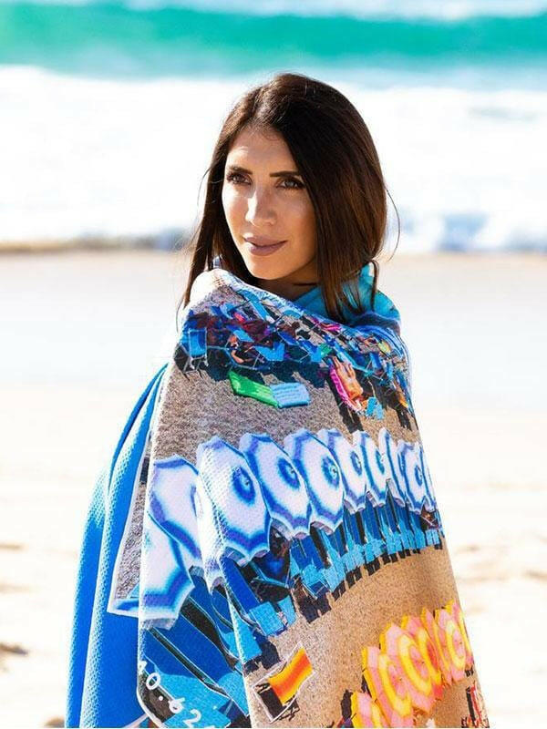 Destination Towels - Positano Summer sand free beach towel.