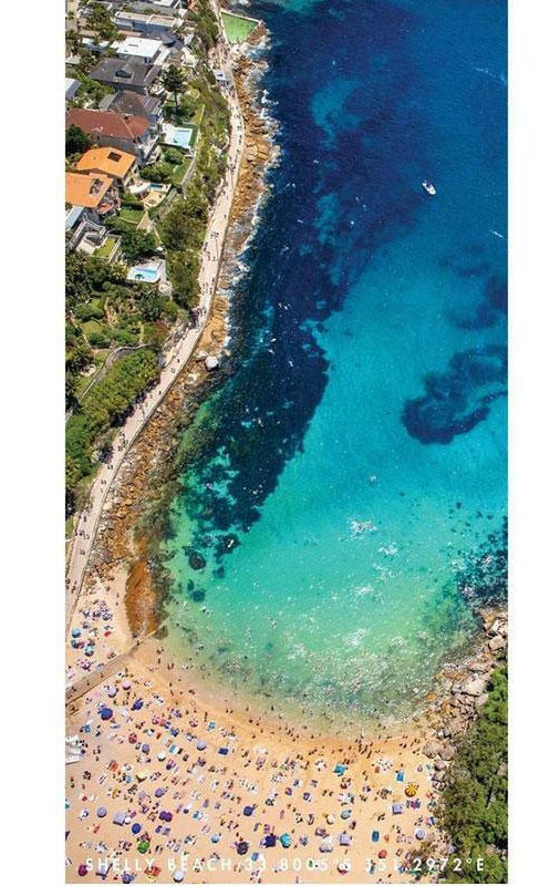 Destination Towels - Shelly Summer sand free beach towel.