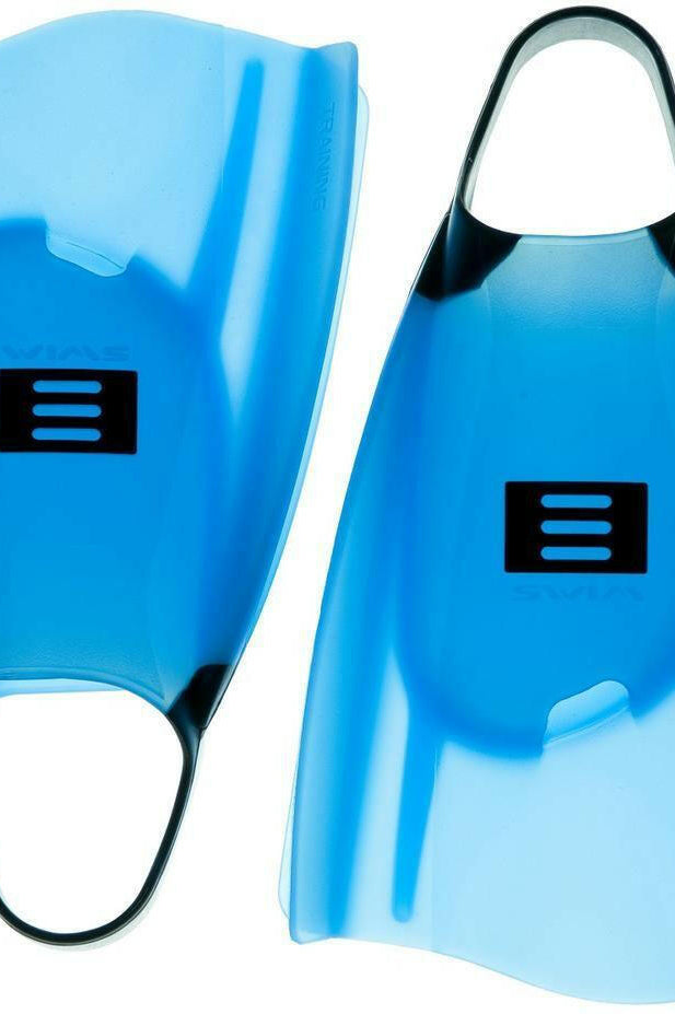 DMC FINS Elite Double Rail Blue-Charcoal Strap.