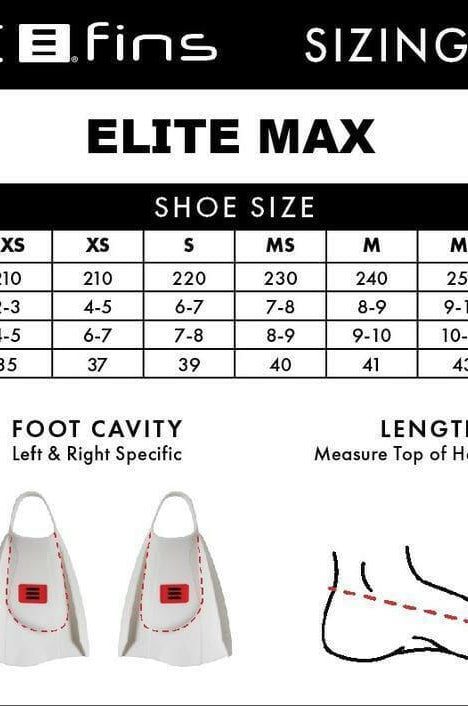 DMC Swim Fins Elite Max - Double Rail Blue Charcoal.