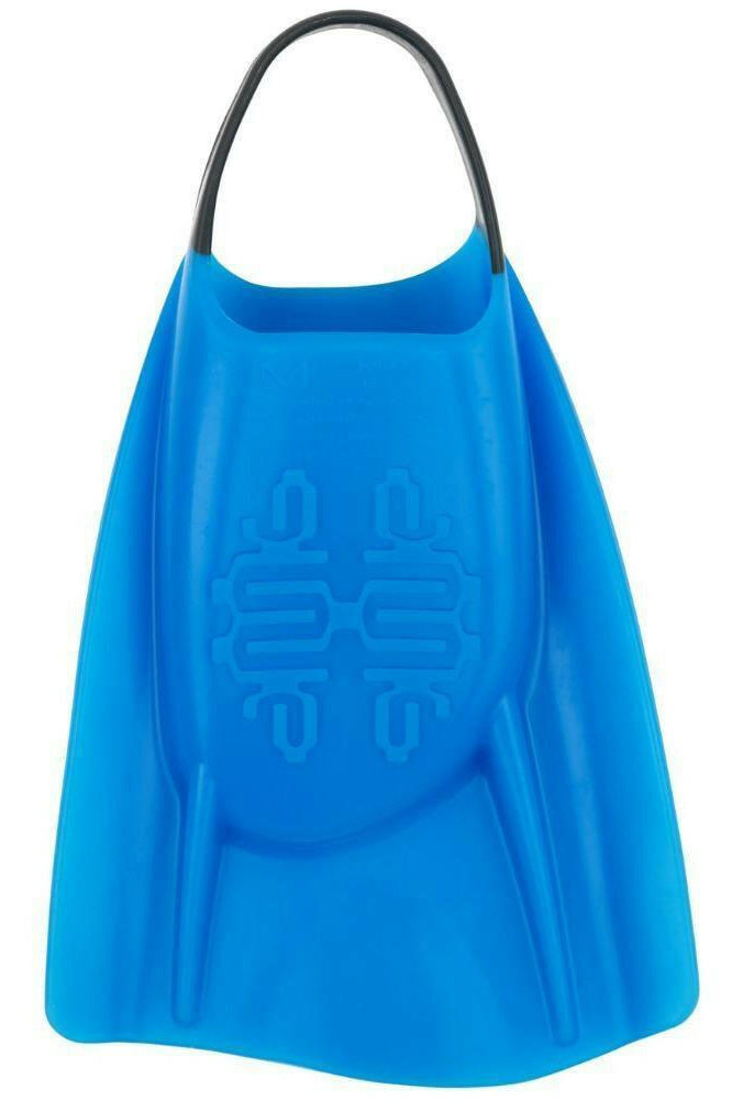 DMC FINS Elite Double Rail Blue-Charcoal Strap.