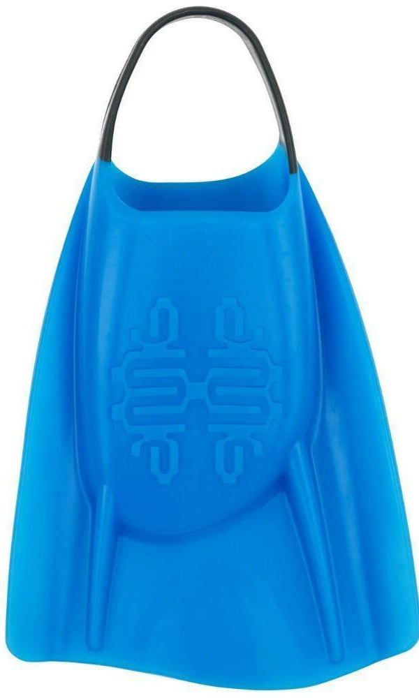 DMC FINS Elite Double Rail Blue-Charcoal Strap.